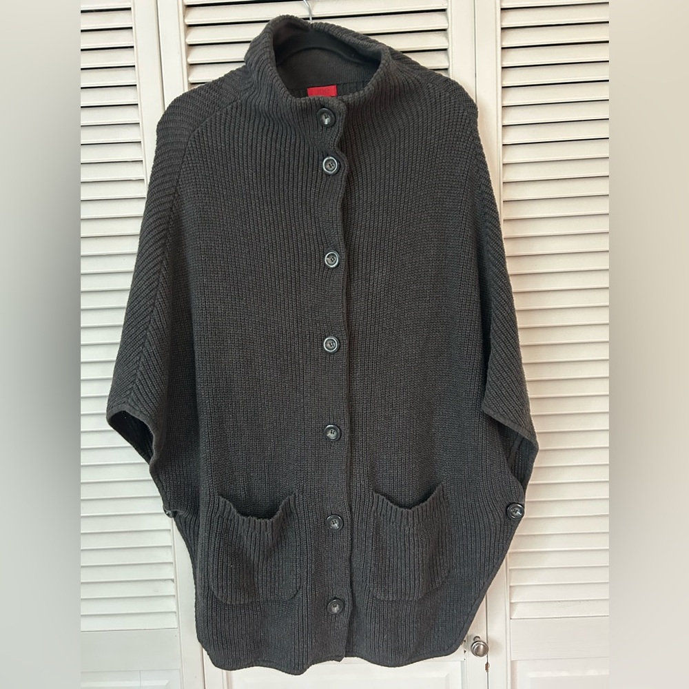 Joe Fresh Charcoal Button-Up Cardigan
